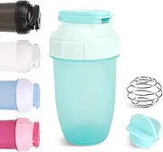 D.Y.A 16oz Shaker Bottle，Leak Proof Sports Shaker Cups for Protein Shakes，Shaker Bottle for Pre Workout and Travel To Go，BPA Free & Easy Clean Protein Shaker Bottle, Light Blue