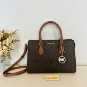 Michael kors purse Sheila Medium Satchel Brown Signature
