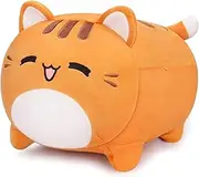 Auspicious beginning Orange Cat Plush-19.7'' Cute Cat Stuffed Animal, Cat Squishy Plush Toy, Cat Plushie Doll Soft, Cute, Kawaii Stuffed Animal Pillow Doll for Kids' Birthdays & Home Decoration