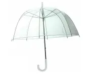Birdcage Clear Dome Automatic Umbrella Wedding Rain PartyTransparent Parasol