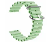 Ticwatch S & S2 compatible Silicone Ocean Bands Watch Straps - Sand Green