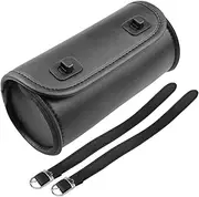 Motorcycle Tool Pouch - Large Capacity PU Leather Saddlebag | Front Fork Handlebar Tool Carrier, Motorcycle Accessory Pouch, Tool Organizer for Motorbike, Durablle Storage Bag Suitable for Bike