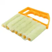 Window Shutter Blind Duster Brush 7 Slats Washable Removable Household VV