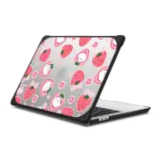 MacBook Pro 13-inch (M1 / M2 / Intel) Bounce Case Bichon Bibo Dog and Strawberry Bow Pattern