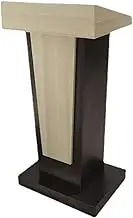 Presentation Podium, Luxury Lecterns Multi-Layered Podium Stand with Open Storage Pulpits for Churches Wood Conference Table Teacher Podiums
