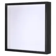 Shadow Box Frame Wood Pressed Flower Frame with Stand Floating (Black 10x10")