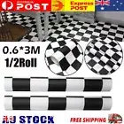 1/2X 3M Black and White Checkered Wall Paper Roll for Kitchen-Shelf Drawer Liner