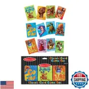 Melissa and Doug Classic Card Games Set - Old Maid, Go Fish, Rummy - FSC Cert