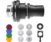 Wellmaking Bowens Mount falsh snoot conical Lens Video Artist Modelling Shape Light Studio use with Optical Lens Bowens Photography Accessories