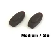 LINEGEAR Temple Shocks for Oakley Romeo1 Medium 25 Size Brown Rootbeer [TS-M-BR]