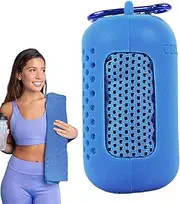 Soft Ice Towel, Breathable Cold Towel, Quick Dry Warm Weather Soft Ice Towel | Cold Towel with Carabiner Storage Case for Yoga,