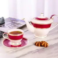 在飛比找momo購物網優惠-【Royal Duke】春暖一壺四杯骨瓷午茶組(午茶組 茶壺