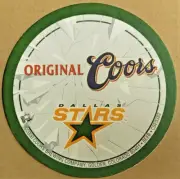 Original Coors / Coors Light Dallas Stars Beer Coaster Texas Proud