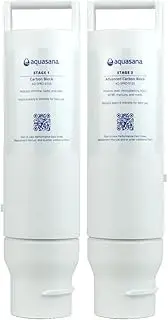 Aquasana AQ-SFRO-S1S3 1 and Stage 3 6 Month Replacement Water Filter, White