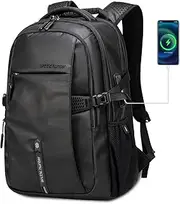 Laptop Backpack, ARCTIC HUNTER AH Anti-Theft Waterproof Backpack with USB Charging Port, Business Backpack with Multiple Compartments 15.6 Inch