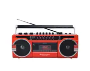 Precision Audio PA-4000 Portable Bluetooth Cassette Player (Red)