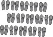 FOMIYES Hotel Shoes Disposable Salon Spa Slippers Lightweight Folding Slippers for Home Men Women