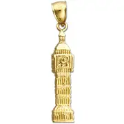 14K Gold Big Ben Westminster London Charm