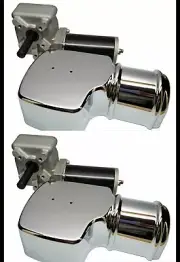 MVP (2) Dump Truck Roll Tarp Motors w/ Chrome Cover 60:1 12V 900W 60 RPM 1.2HP