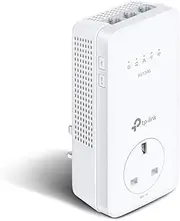 TP-Link Dual Band Gigabit AC1200 Powerline Adapter, Wi-Fi Extender/Booster,Speed Up to 1300 Mbps, Extra Power Socket, Works with OneMesh™, No Configuration Required, UK Plug (TL-WPA8631P) (UK Version)