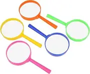 FOYTOKI 5pcs Handheld Magnifier for Seniors Lightweight Reusable Magnifying Lens for Reading Nature Exploration and