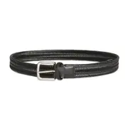 Ben Sherman Men's Woven/Braided Pin Buckle Casual Fashion Belt Black