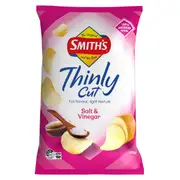 Smith's Thinly Cut Salt & Vinegar Potato Chips 175g