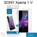 免運【IMOS】2.5D滿版玻璃保護貼 SONY XPERIA 1 V (6.5吋) 黑邊 9H硬度 美國康寧授權