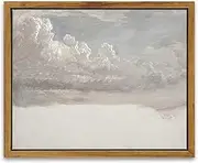 InSimSea Framed Canvas Wall Art Vintage Decor, Home Decor Classical Oil Painting Cloud Study Canvas Prints Wall Decorations Bathroom Decor Wall Art, 8"x10"