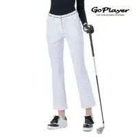 在飛比找momo購物網優惠-【GoPlayer】女高腰彈性高爾夫長褲-白.黑.淺灰(高爾