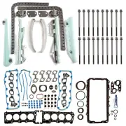 Full Gasket Set Timing Chain Kit Head Bolts For Ford Mustang 99 4.6L V8 VIN "X"