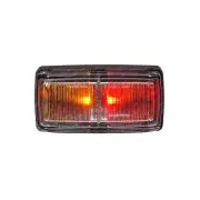 10 Narva LED Side Marker Lamp Red/Amber with Black Base Clear Lens & Connector