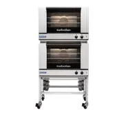 Turbofan E27M3/2 - Full Size Tray Manual Electric Convection Ovens Double Stacked