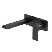 Nero Bianca Wall Basin/Bath Mixer 230mm Trim Kits Only Matte Black NR321510BTMB