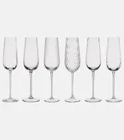 [NasonMoretti] NasonMoretti Tolomeo set of 6 champagne flute glasses