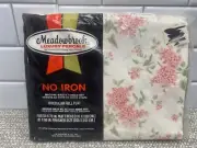 Meadowbrook Sheet Luxury Percale VTG New Full Flat Sheet Made In USA NOS