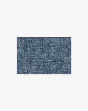 60' x 90' | Machine Washable Runner Rug | Kid & Pet Friendly | Indoor Rug | Crosshatch Sapphire Rug | Ruggable