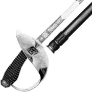 Windlass Cavalry Sword with Leather Scabbard - Stainless Steel (Kings Cypher)