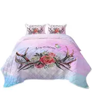 Native American Bouquet over Purplish Coverlet