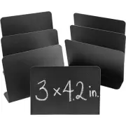 8 Metal Chalkboard Erasable Sign Stand For Food Label Table Wedding Party 3 x 4"
