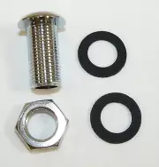 NEW 1/2" Chrome Air Vent & 2 Gaskets 1 1/8" long 30 ply Shell up to 3/4" Thick