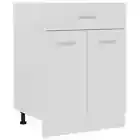 Wooden Kitchen Drawer Bottom Cabinet Shelf Storage Cupboard White 60x46x81.5cm
