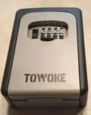 Key Lock Box - Waterproof Combination Safe For Outside Resettable Code by Towoke