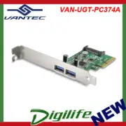 Vantec 2-Port USB 3.1 PCI-e Card -- 2 x Type A UGT-PC374A