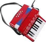 TOYANDONA Baby Learning Musical Instrument Kids Accordion Toy Red for Early Music Education Beginner Accordion for Kids