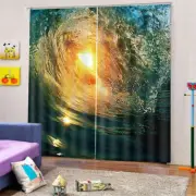Light In Water Cave 3D Curtain Blockout Photo Printing Curtains Drape Fabric