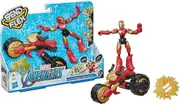 Marvel-Flex Rider Iron Man- Bike action figure Figure