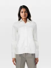 White Long Sleeve Buttoned Shirt
