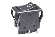NKK Switches DPST, On-Off Rocker Switch Panel Mount