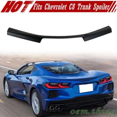 Unpainted Fits Chevrolet Corvette C8 Concave Rear Trunk Spoiler 2020-2024 (for: Chevrolet)